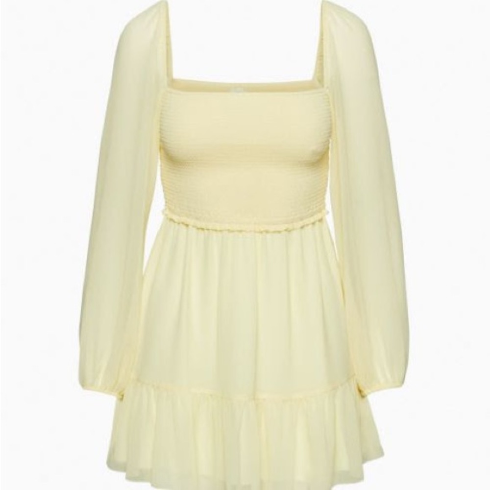 Aritzia Tempest Yellow Mini Dress